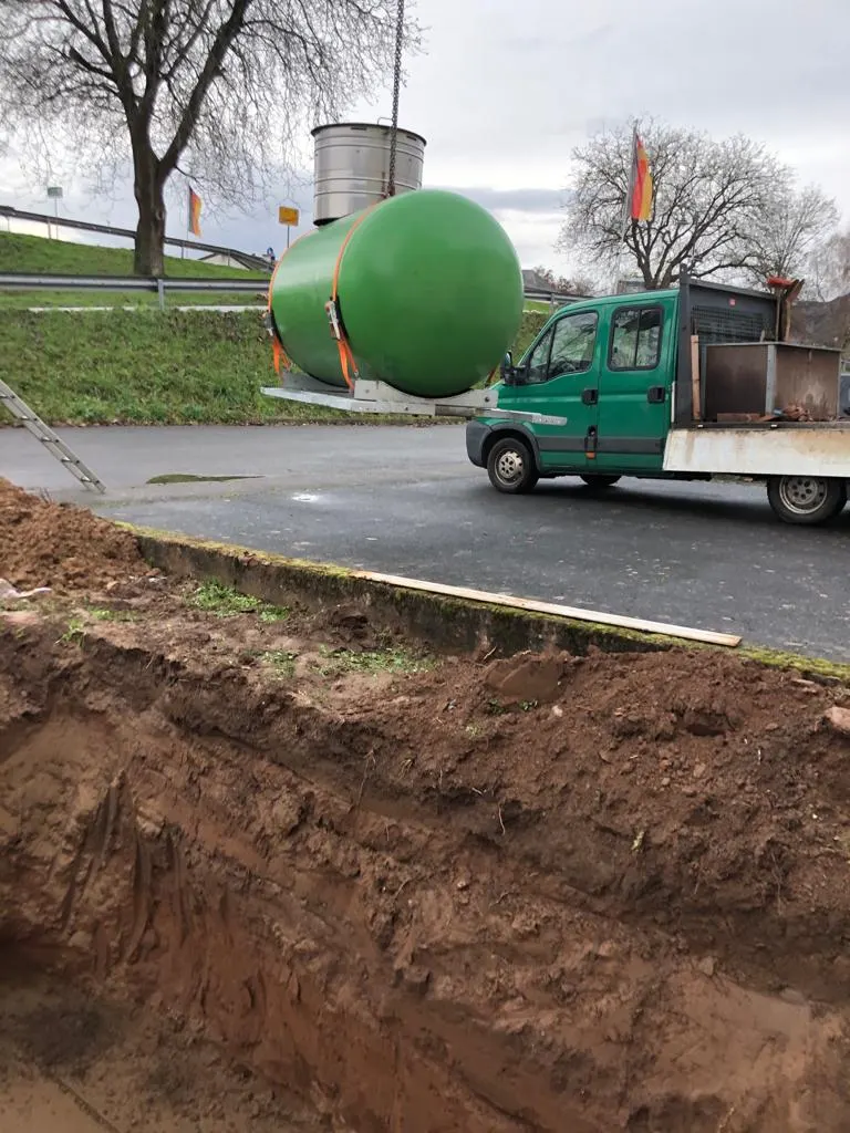 Baugrube für Gastank – Referenzprojekt UBW Ulukoc Bau Wittlich