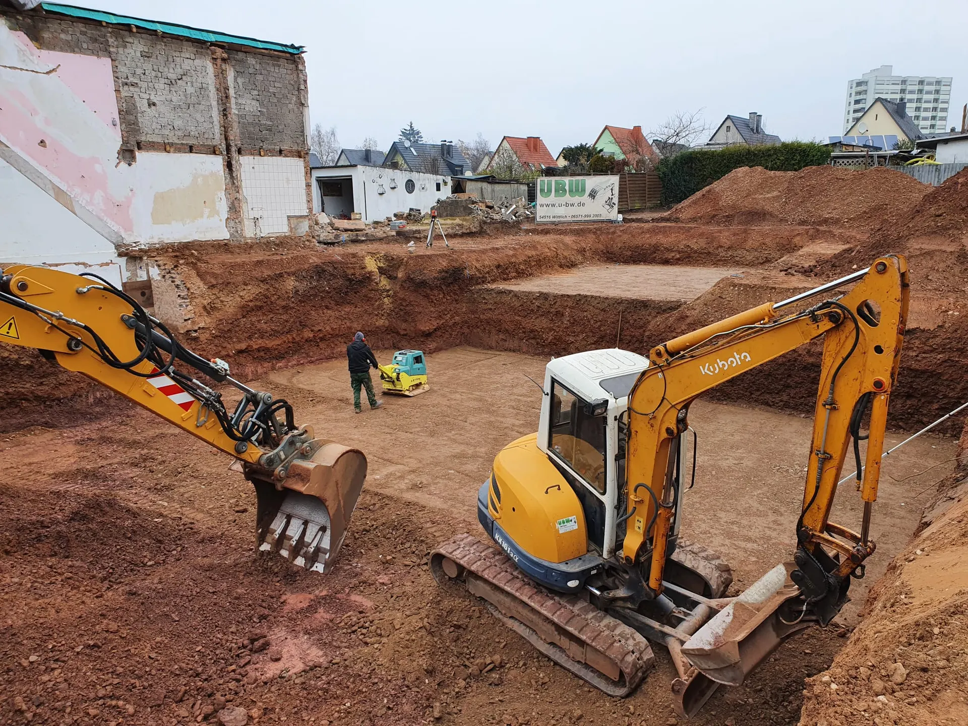 Baugrubenaushub – Referenzprojekt UBW Ulukoc Bau Wittlich